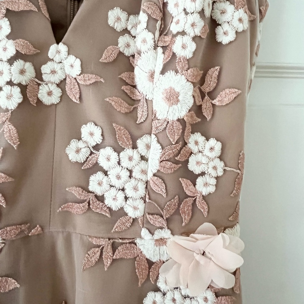 NWT Dress The Population Elisa Floral Appliqué Dress - Picture 6 of 13